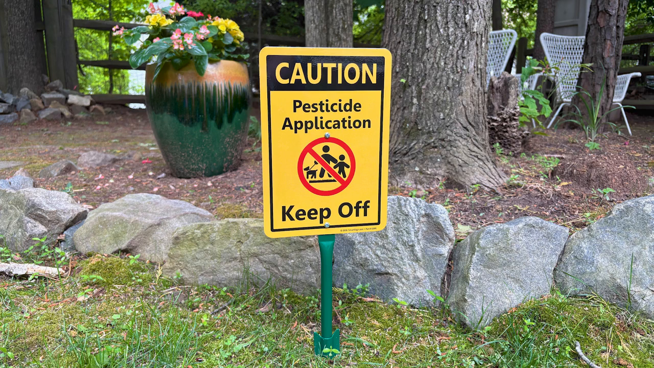 4x4 Yard Signs SmartSign 20-Pack Pesticide Warning Signs | 4x4 Inch ...
