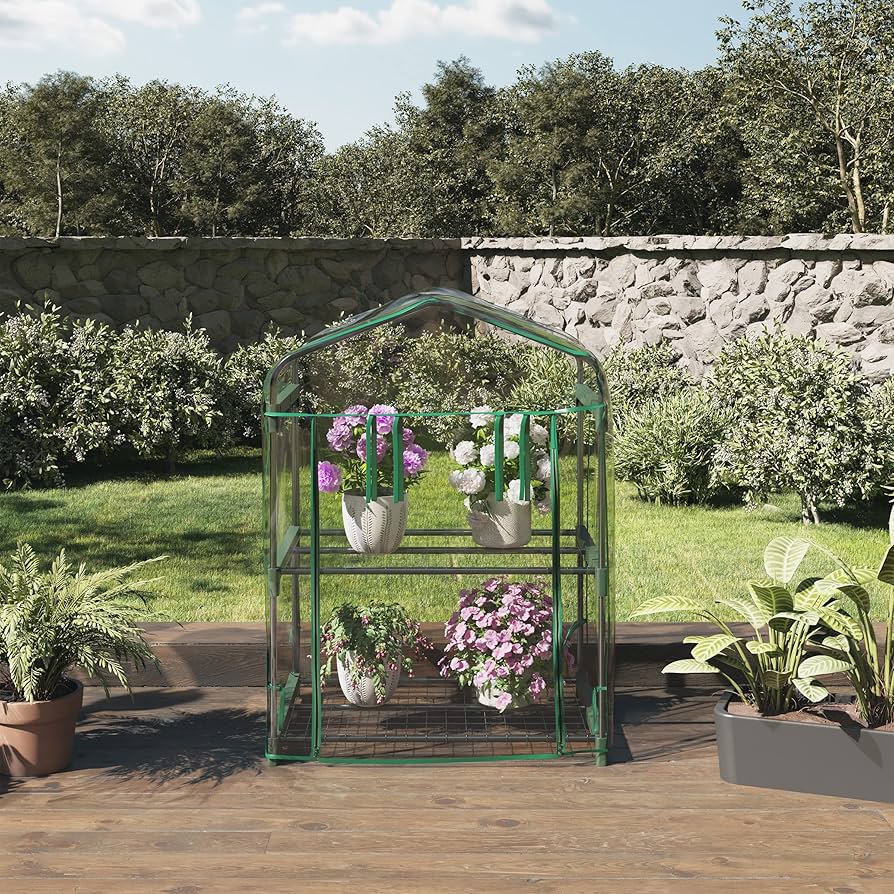 ＊新品⭐️glamorous garden / size S ＊ Amazon.com : 2 Tier Mini Greenhouse - Portable Greenhouse