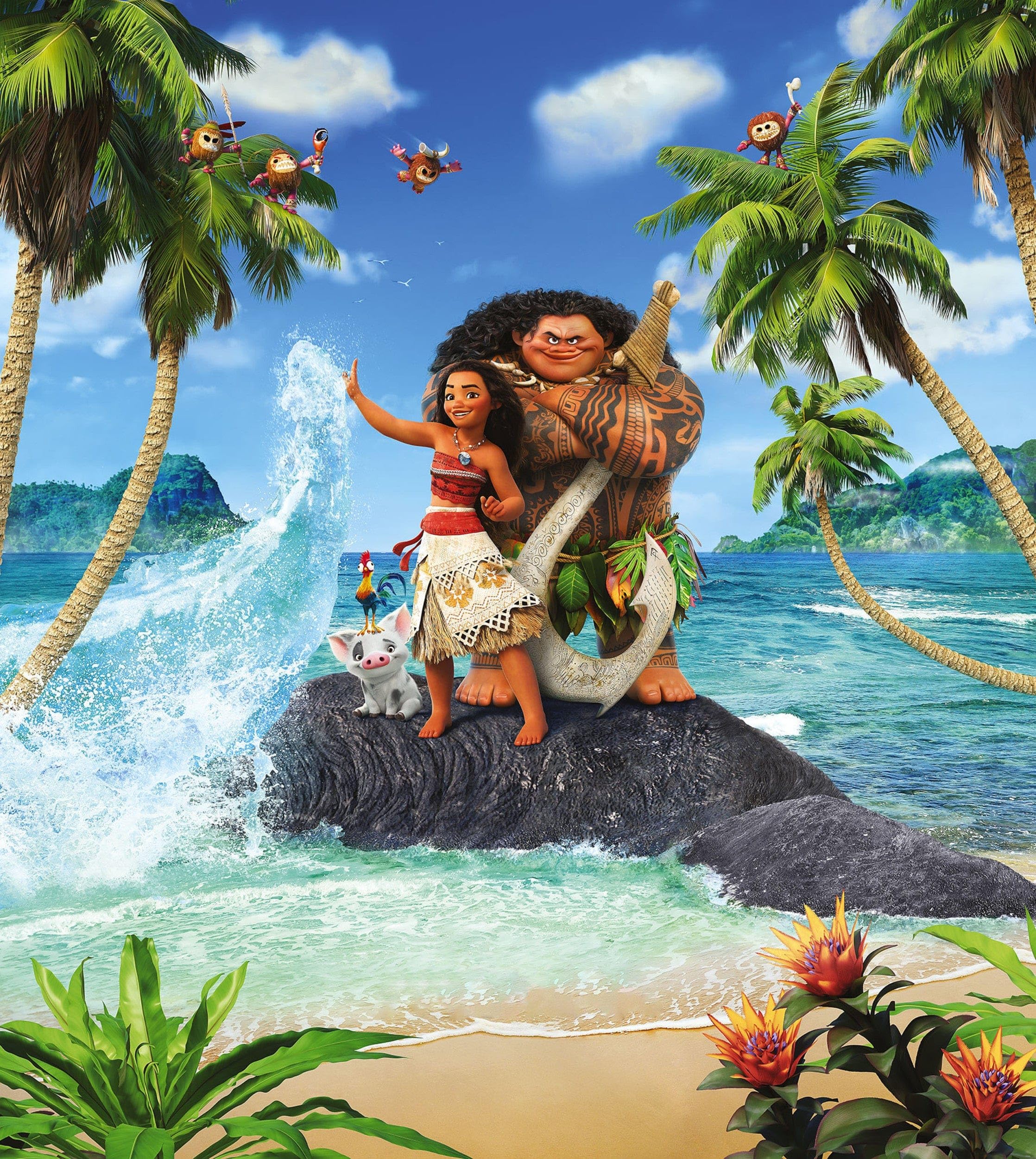 Komar Digitaldruck Vlies Fototapete - Moana Beach - Größe 250 x 280 cm