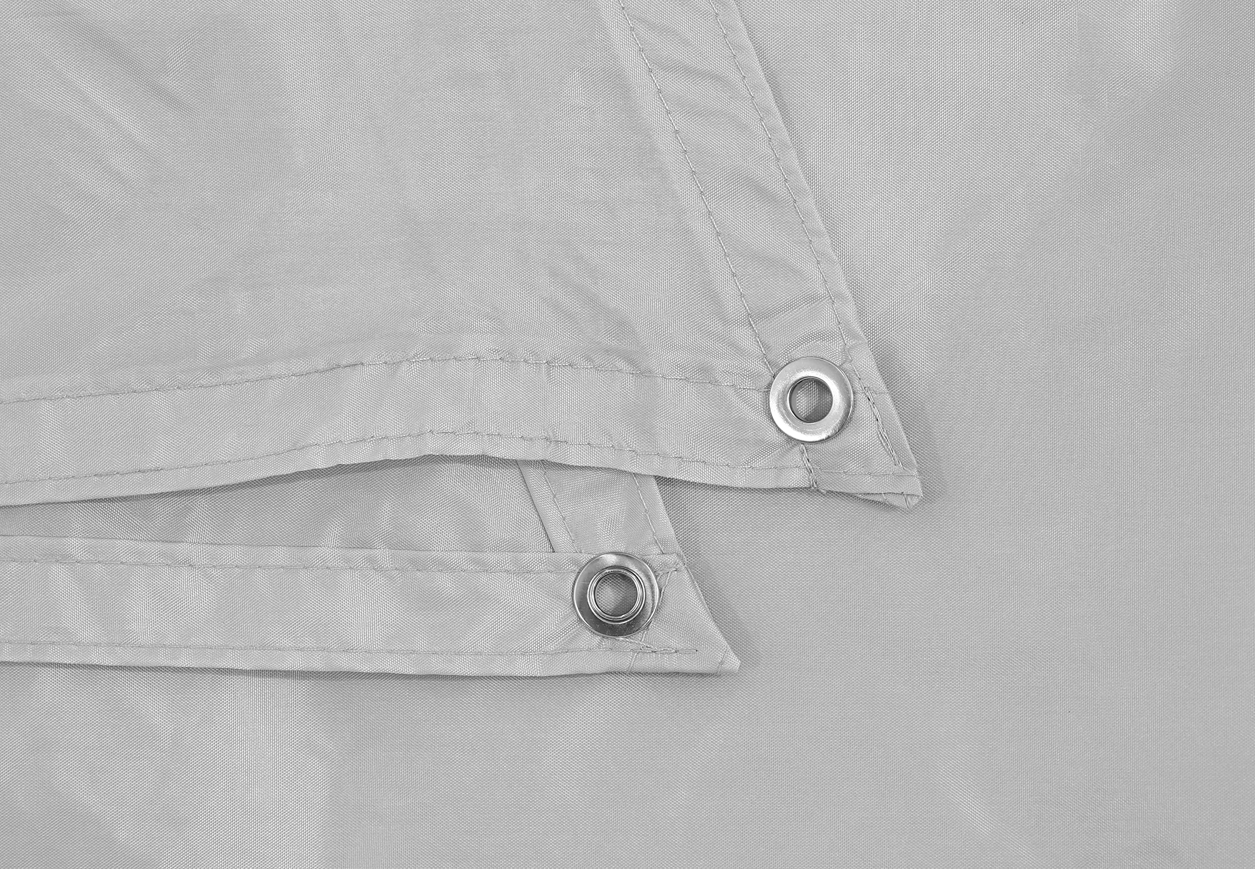 Schneider Sonnensegel Lanzarote, Silbergrau, 360 x 360 cm quadratisch, 244-14, Polyester, 1.3 kg