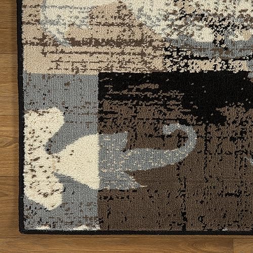 Miniatura 197 de Superior Alfombra interior con respaldo de yute, perfecta para entrada, oficina, sala de estar/comedor, dormitorio, cocina, piso, decoración moderna