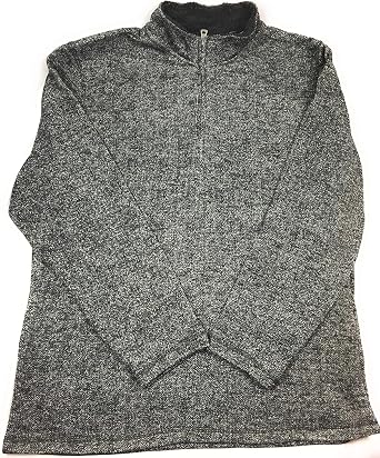 Weatherproof Vintage Mens 14 Zip Sweater Fleece Pullover XXL, Black