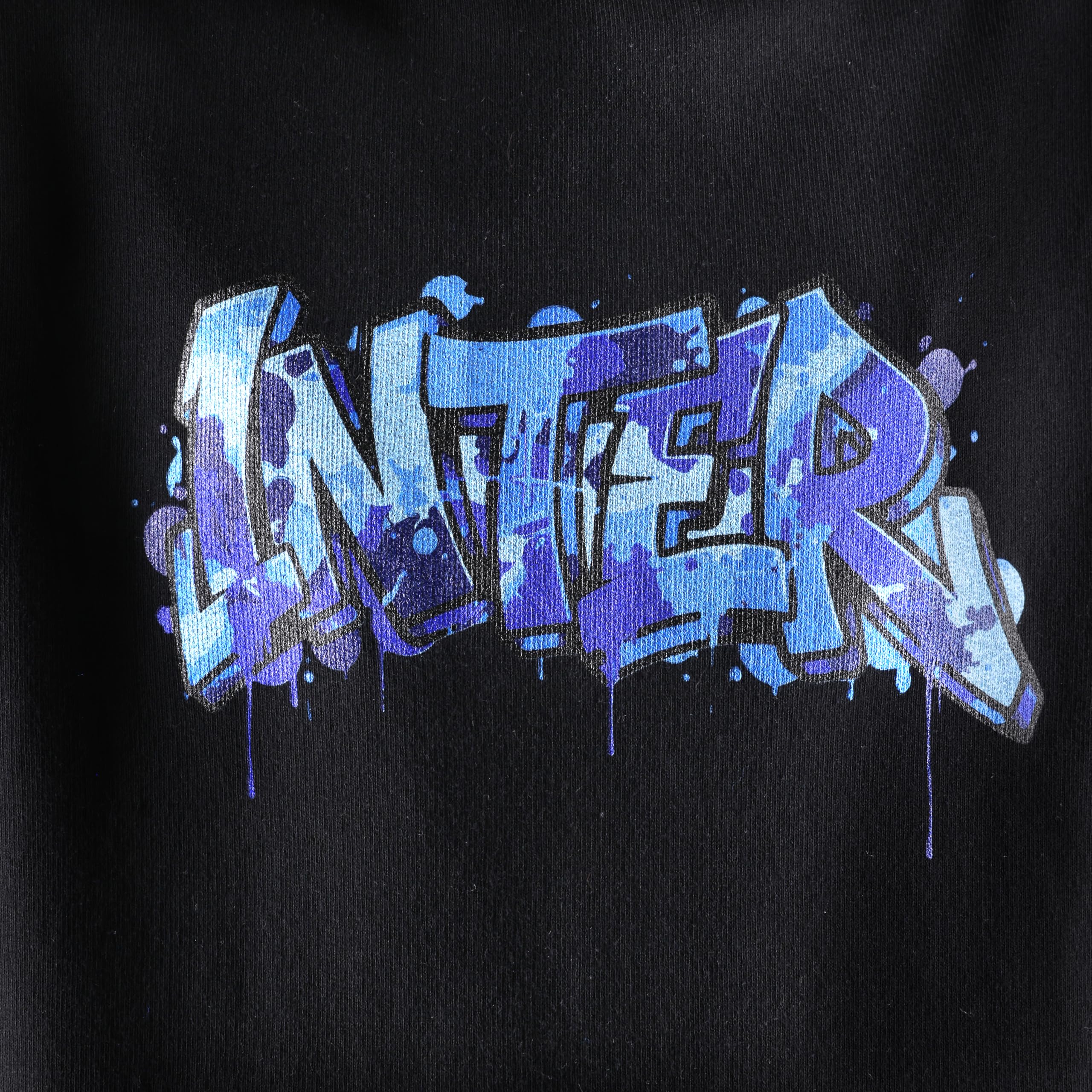 Inter - Felpa con Cappuccio Bold Collection, Collezione Graffiti, Felpa Leggera da Uomo e Bambini, Made in Italy, Prodotto Ufficiale, Colore Nero