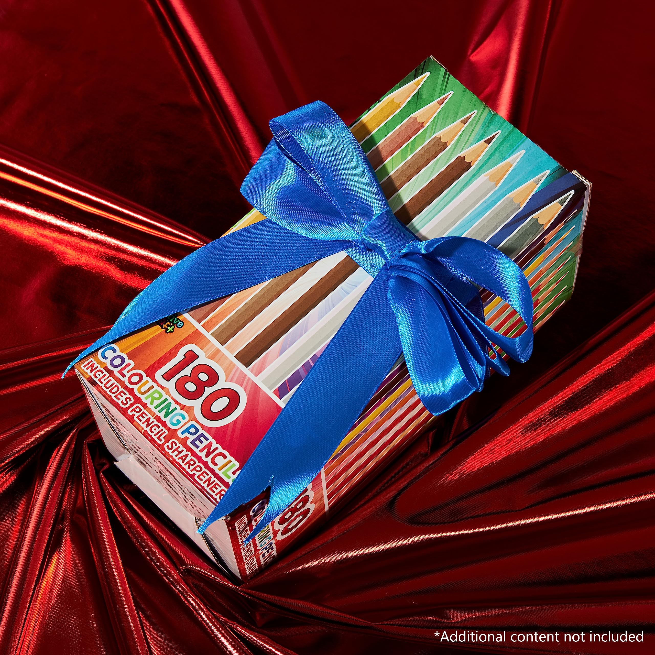 KreativeKraft Matite Colorate - 180 Colori per Bambini con Temperino e Serbatoio, Kit per Disegnare e Colorare, Scatola Pastelli Assortiti