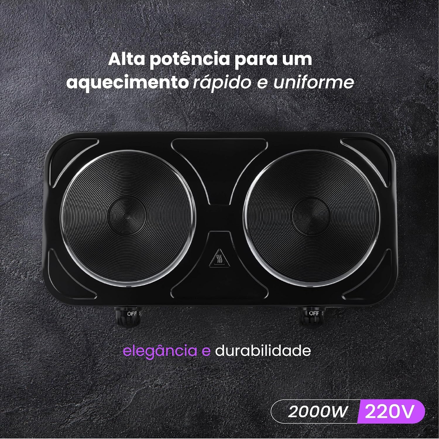 Image showing various types of cookware compatible with the electric cooktop, including aluminum, stainless steel, ceramic, non-stick, iron, and glass.