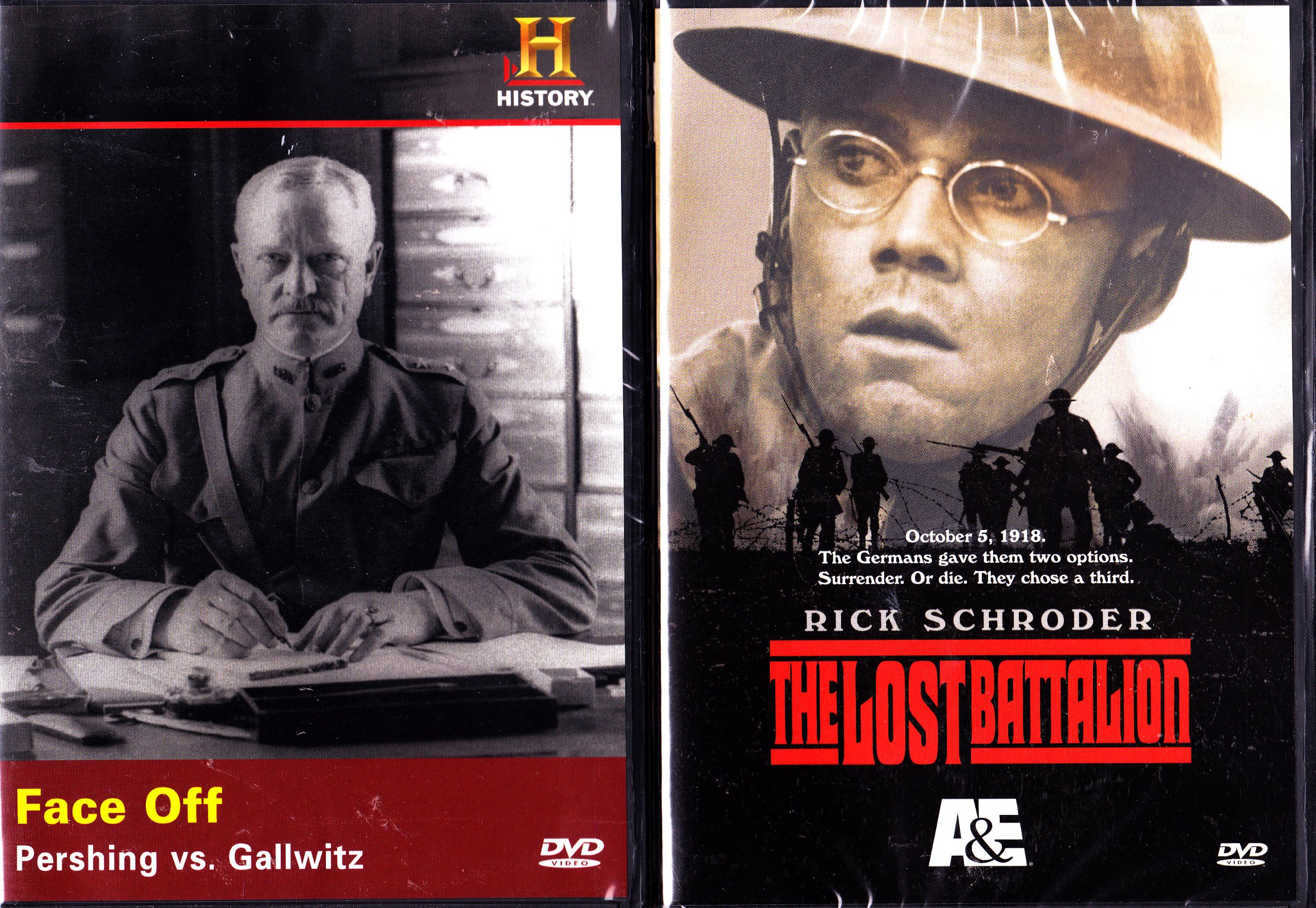 The Lost Battalion Starring Rick Schroder , Face Off Pershing Vs. Gallwitz The True Story Of the WWI Western Front : 2 Pack Collection [DVD]