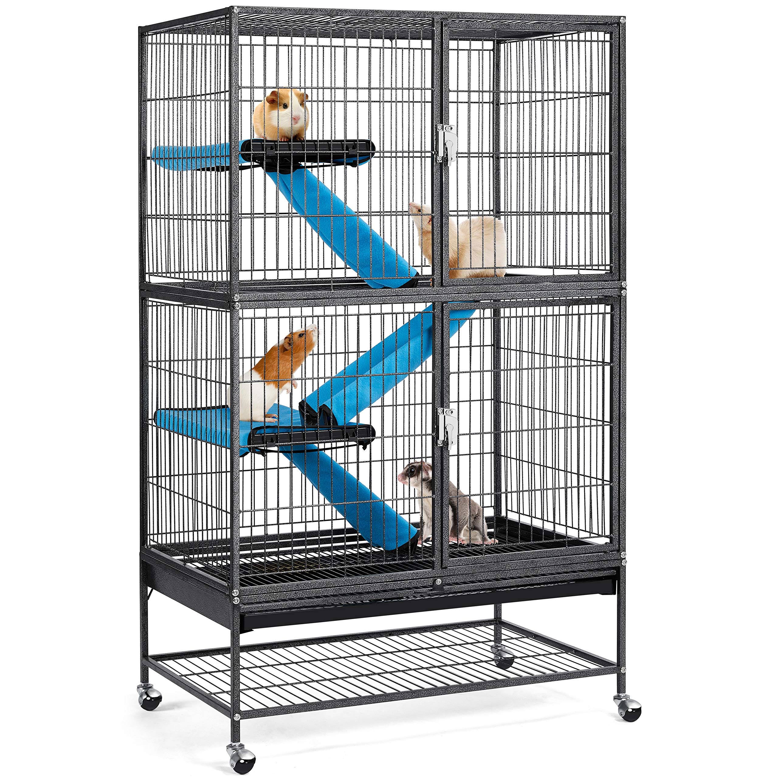 Yaheetech 2Story Small Animal Cage with Rolling Stand Pet Home for