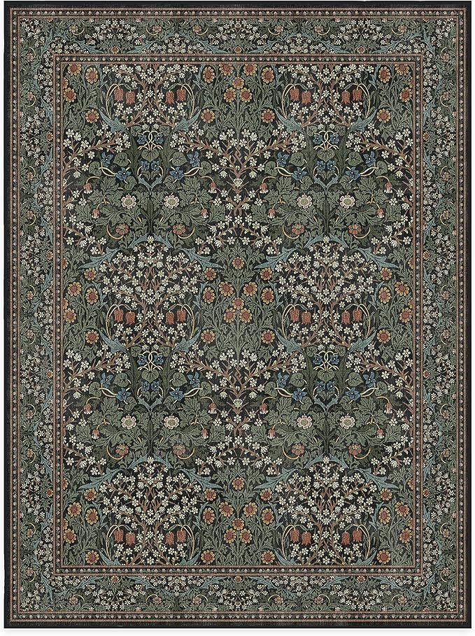 RUGGABLE x Morris & Co Washable Rug Perfect Bohemian Area