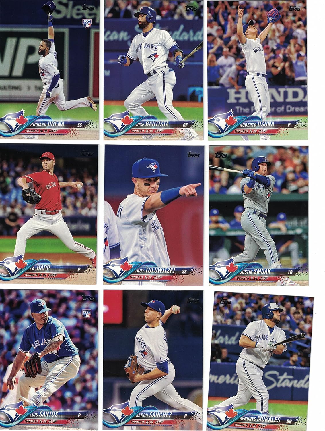 Toronto Blue Jays / 1000 Blue Jays Baseball Cards - All Different with 2025 Topps! Bo Bichette RC Card! Includes Topps, Bowman, Upper Deck and more!