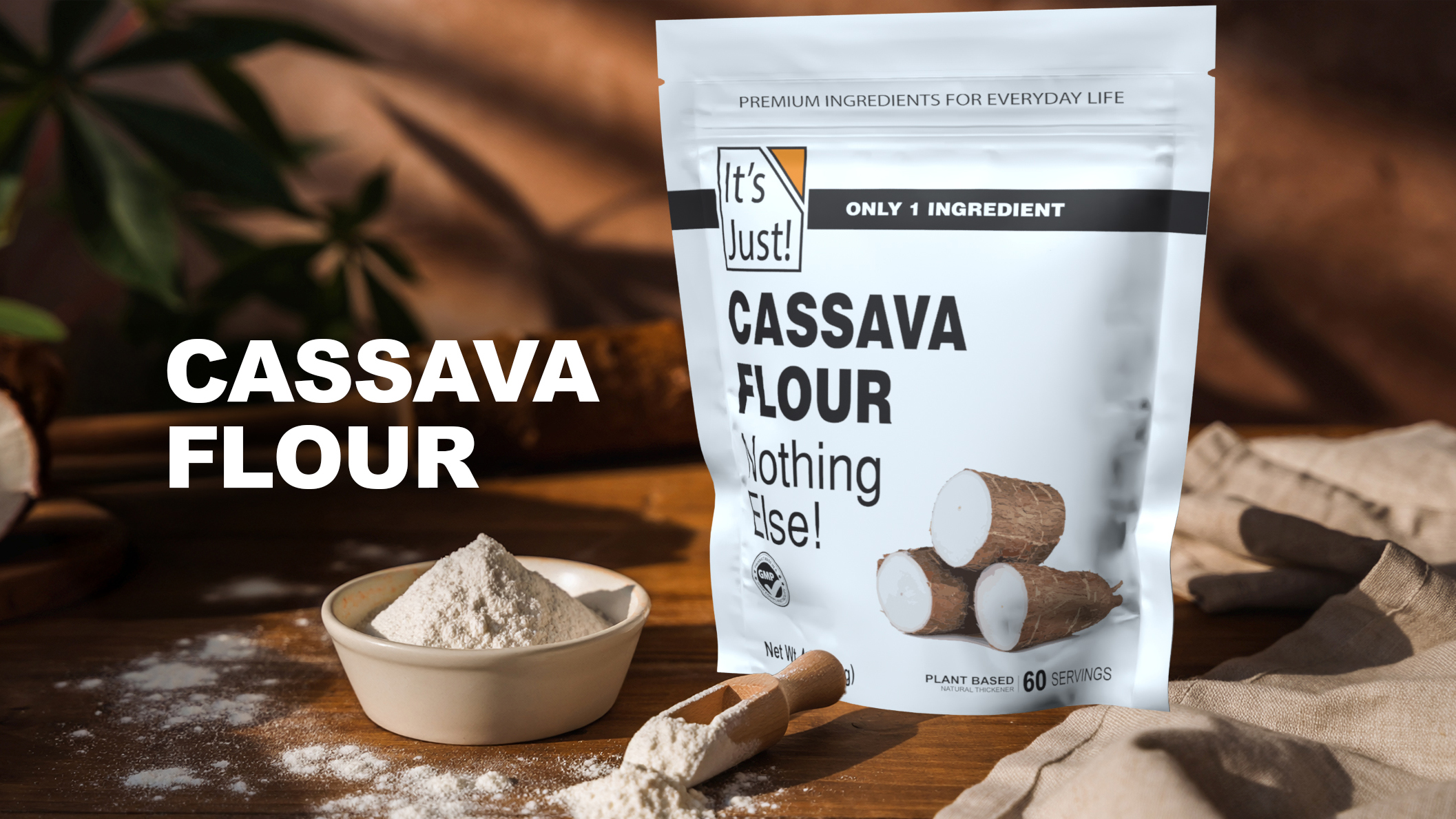 Amazon.com: It's Just - Cassava Flour, 4lb, Made from Real Yucca