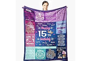 Quinceanera Gifts Blanket for 15 Year Old Girl