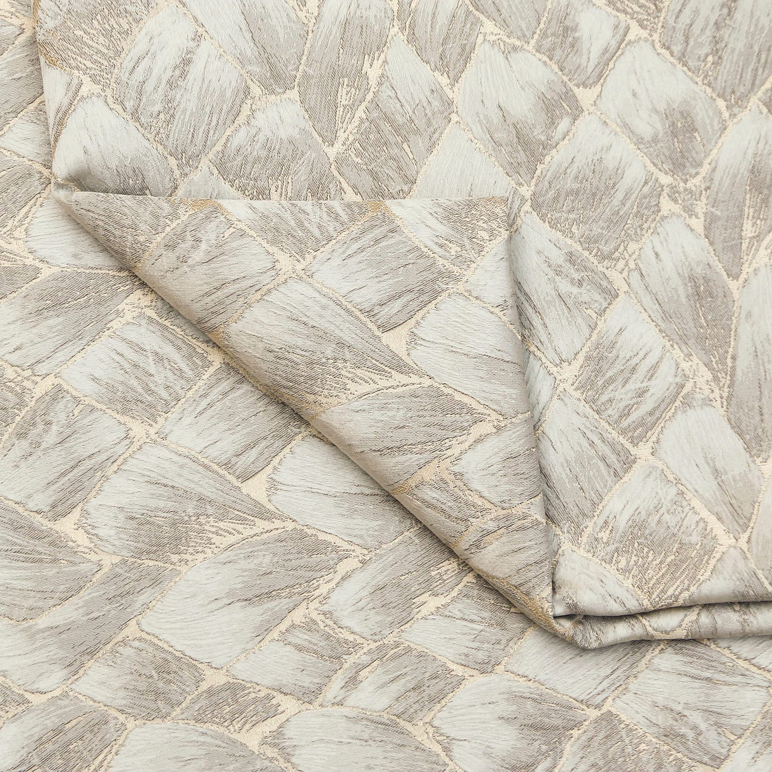 Tienda de tejidos directa Crema Terciopelo Jacquard Tela Por metro, 20 metros continuos 137 centímetros ancho Calle de guijarros Geométrico Marfil Al por mayor Jacquard Tapicería Tela para Cortinas
