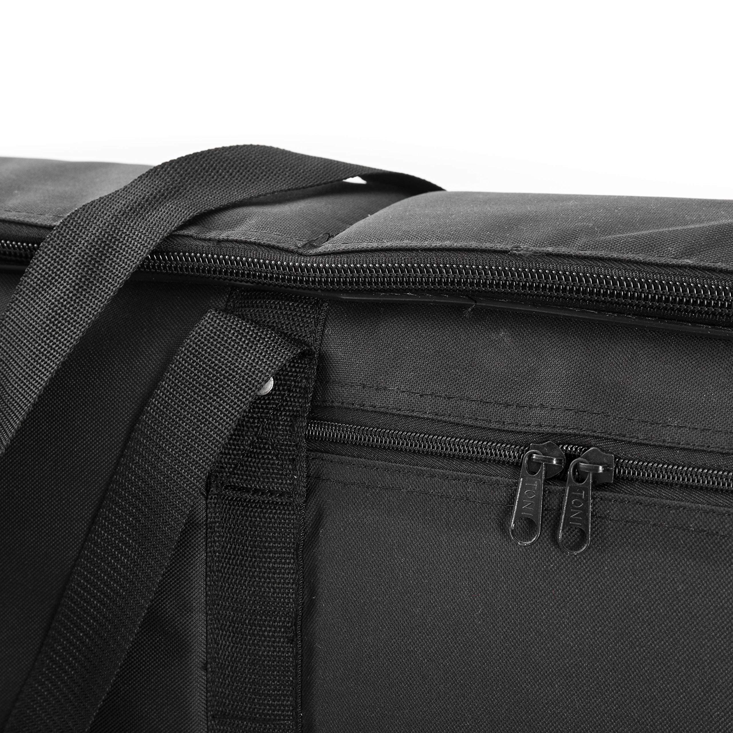 MUSIC STORE KC-24 II Keyboardtasche, 134x31x16cm, Schwarz, Nylon, Reißverschluss, 20mm Polsterung, Vortasche, Stabile Griffe, Stoßschutz, Passend für, Casio, Kawai