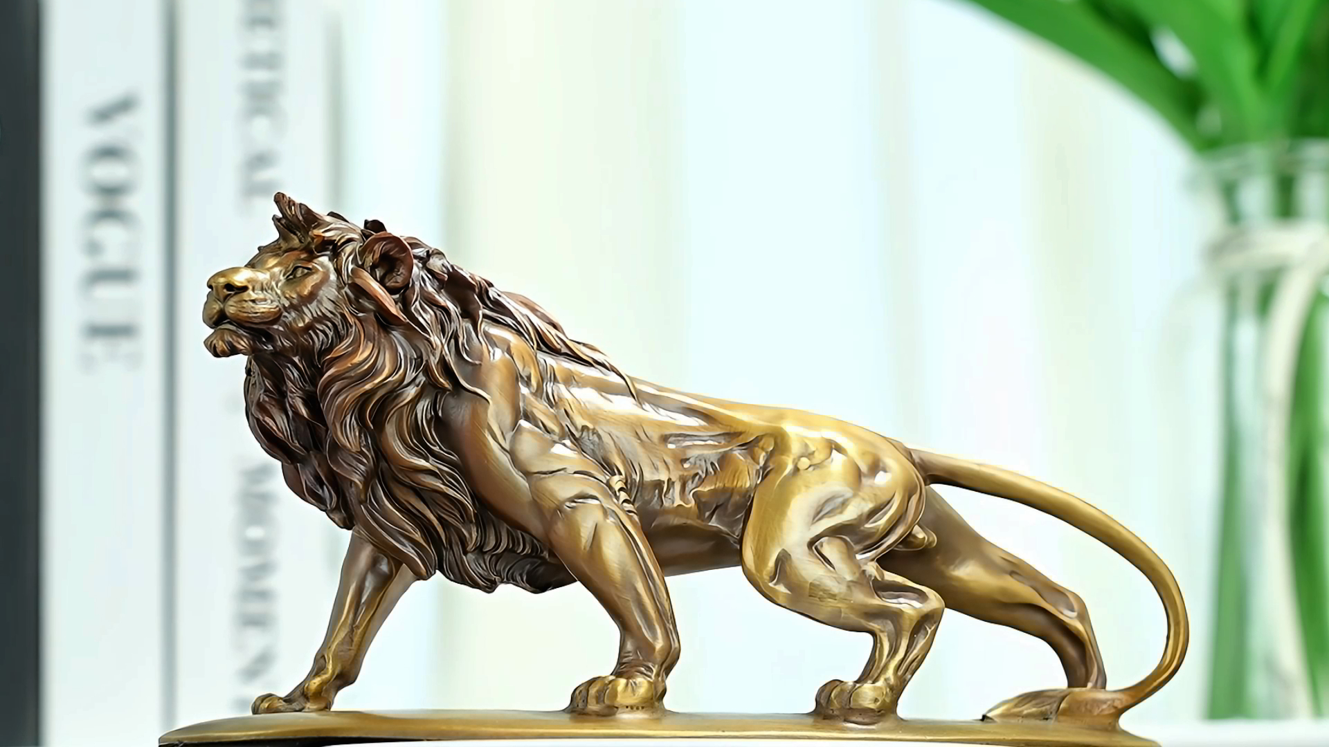 Amazon.com: Lion Statue Bronze Sculptures Statues King of