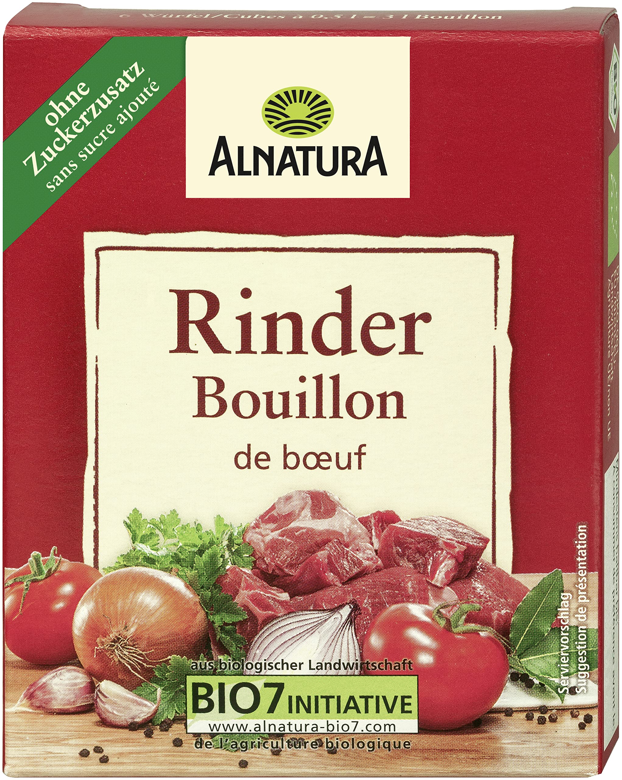 Alnatura Bio Rinderbouillon, 6 Würfel, 66 g