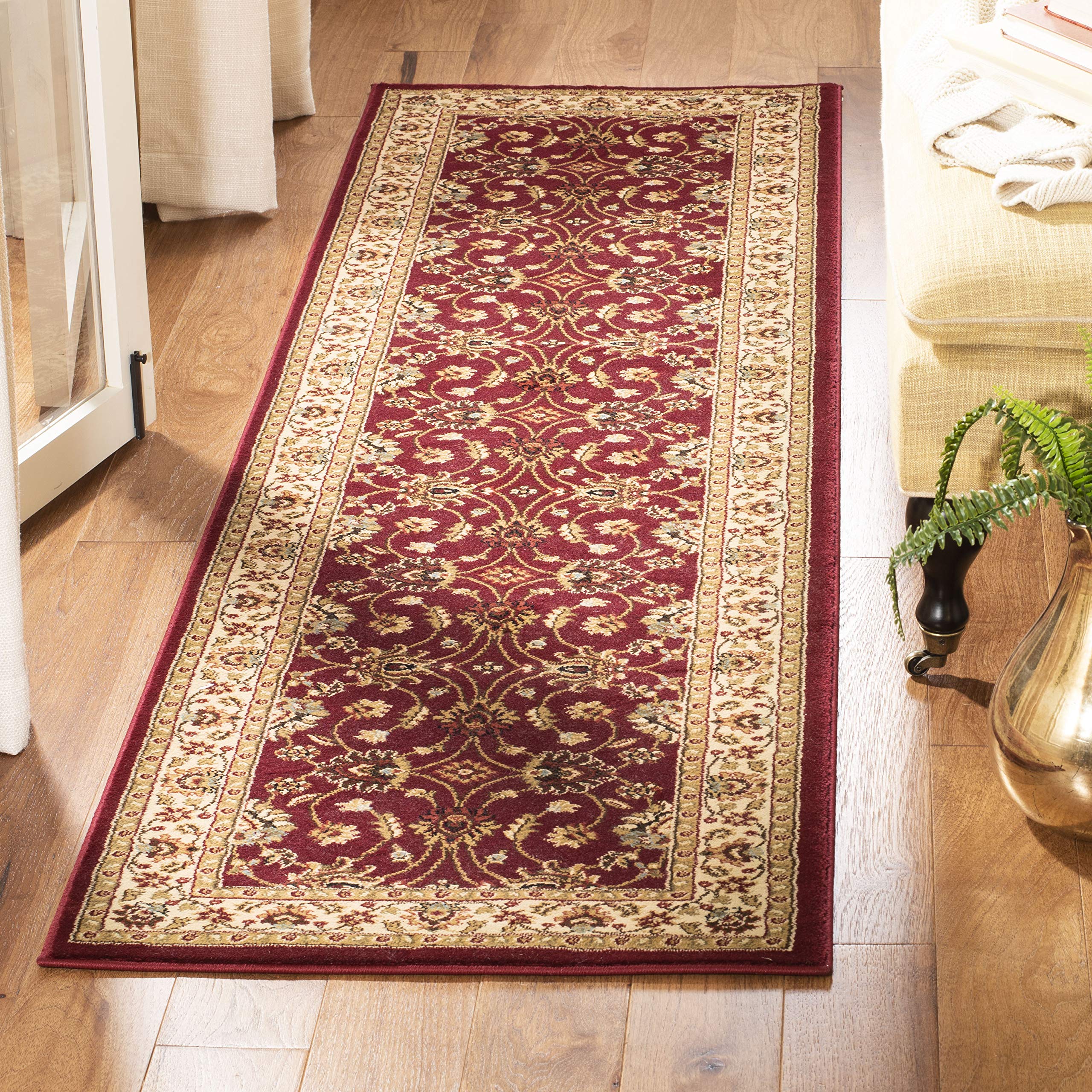 Safavieh Lyndhurst Läuferteppich 70x30 Cm – Beige & Elfenbein, Traditionell & Fusselfrei – Perfekt Für Wohnzimmer & Flur