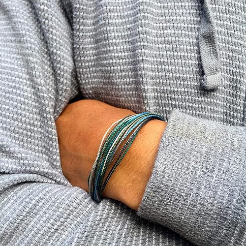 Miniatura 160 de Colorful Bracelet for Men and Women with Hematite Stones: Handmade Designer Adjustable Multistrand String Knotted Macrame Friendship Bracelet