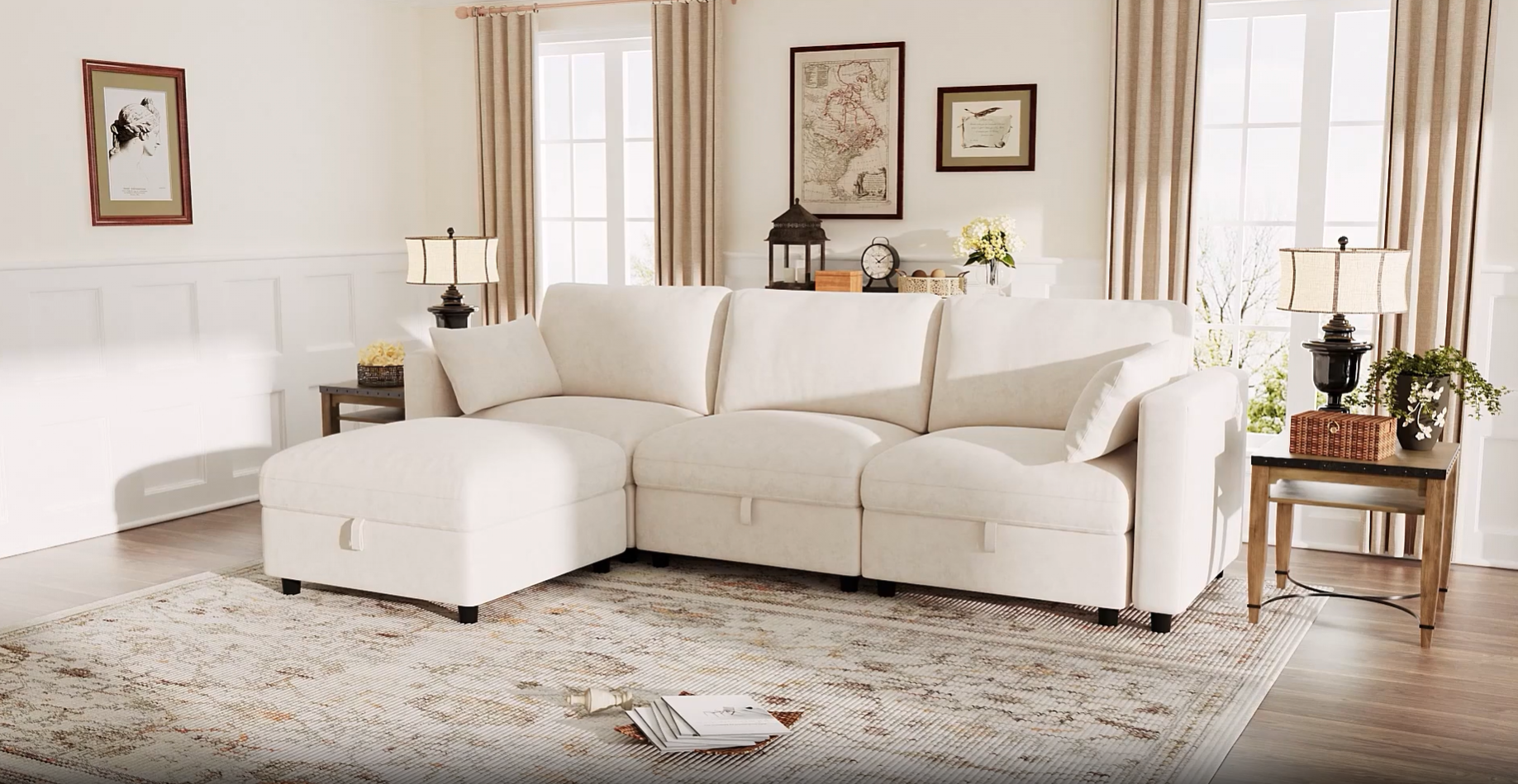 Amazon.com: KKL Modular Sectional Sofa Couches for Living Room, L