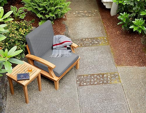 Miniatura 6 de Classic Accessories Montlake FadeSafe - Cojín acolchado para silla de patio, 21 x 20 x 4 pulgadas, gris, cojines de sofá biplaza para exteriores