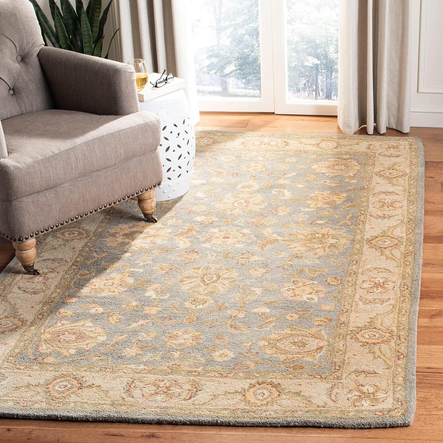SAFAVIEH Antiquity Collection 3' x 5' Red/Gold AT312C Handmade Traditional Oriental Premium Wool Area Rug
