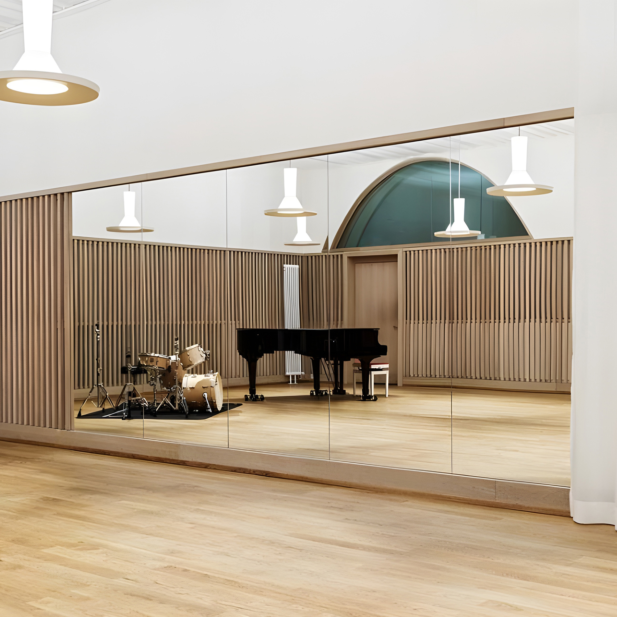 Brisafe 2PCS Miroir De Corps Entier 190 X 120 Cm, Grand Miroir Mural Pour Fitness, Miroir De Danse Résistant Aux Chocs, Miroir De Dressing Extra-large Ultra-léger Pour Studio De Fitness, Yoga à