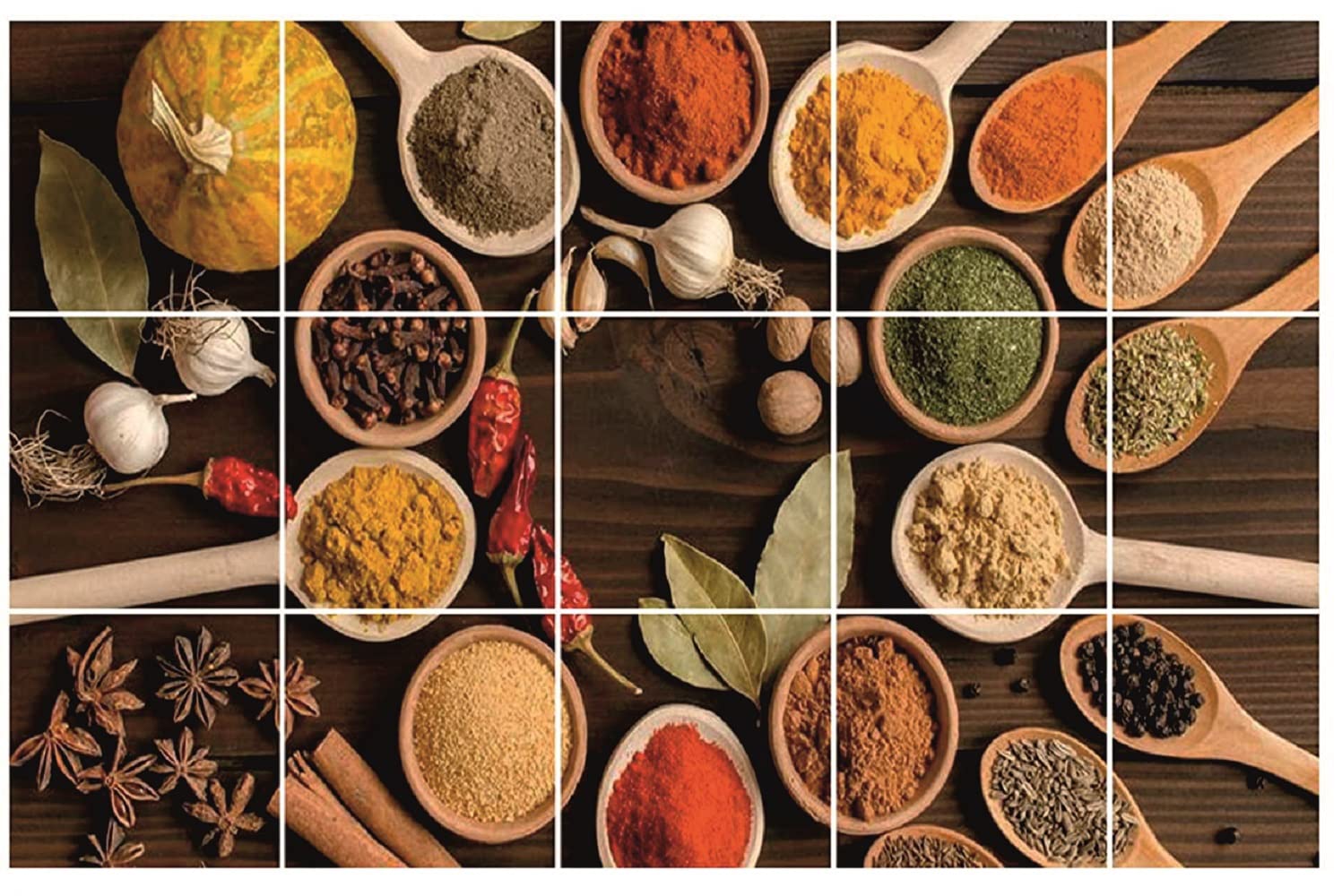 Decals Creation Vinyl Waterproof and Anti Oil Stain Different Types of Spices Vegetables Themed Kitchen Sticker (Multicolour) Size 50 Cm X 90 Cm (B0BFR53QYD) Amazon Price History, Amazon Price Tracker