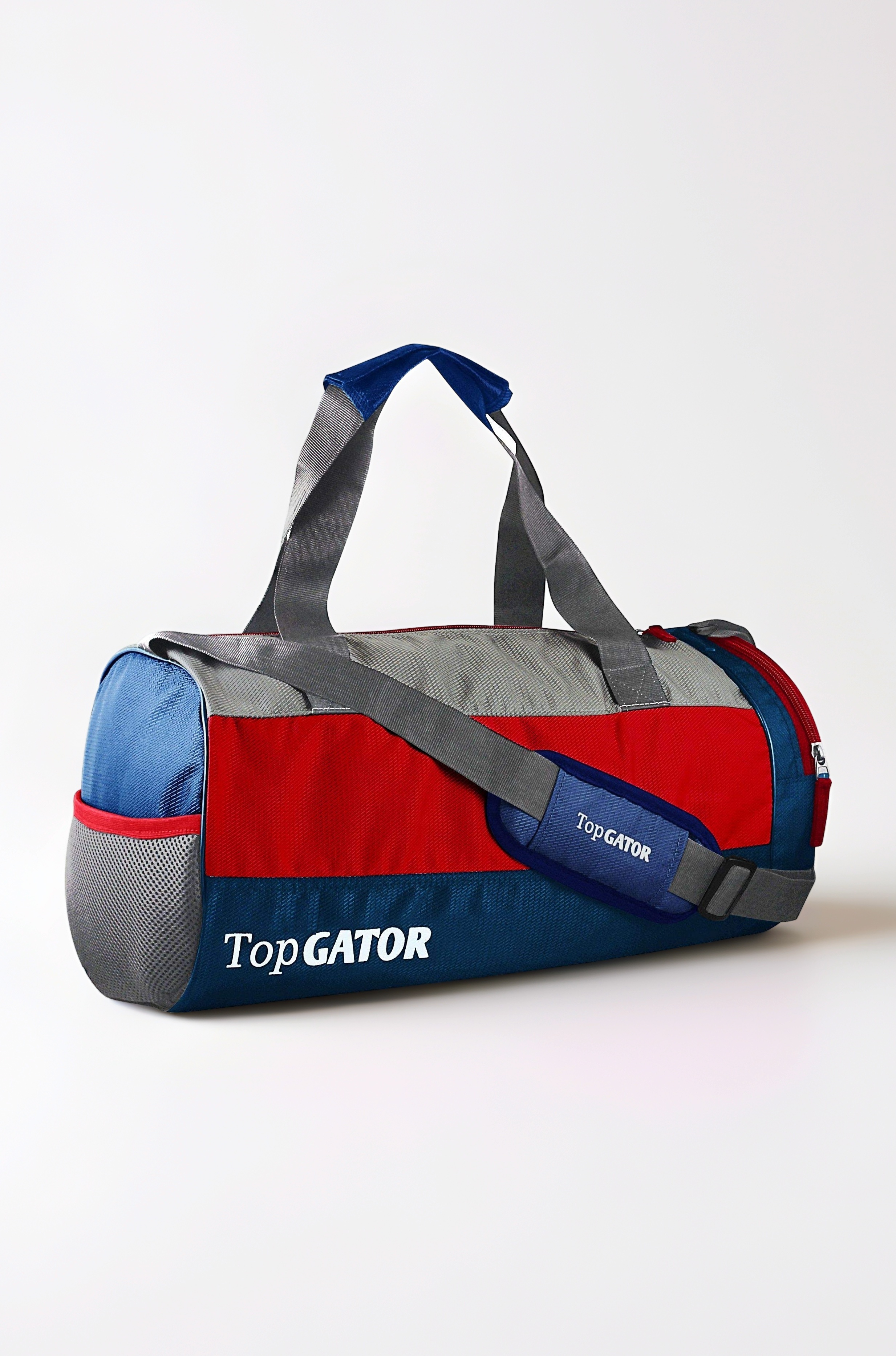 Polyester 10 inches Soft Gym Bag with Shoes Compartment - Multicolour