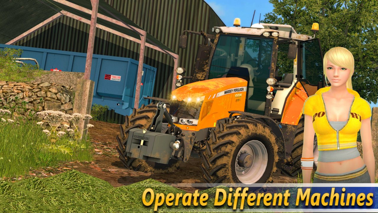 Real Tractor Farming Games Thresher Simulator