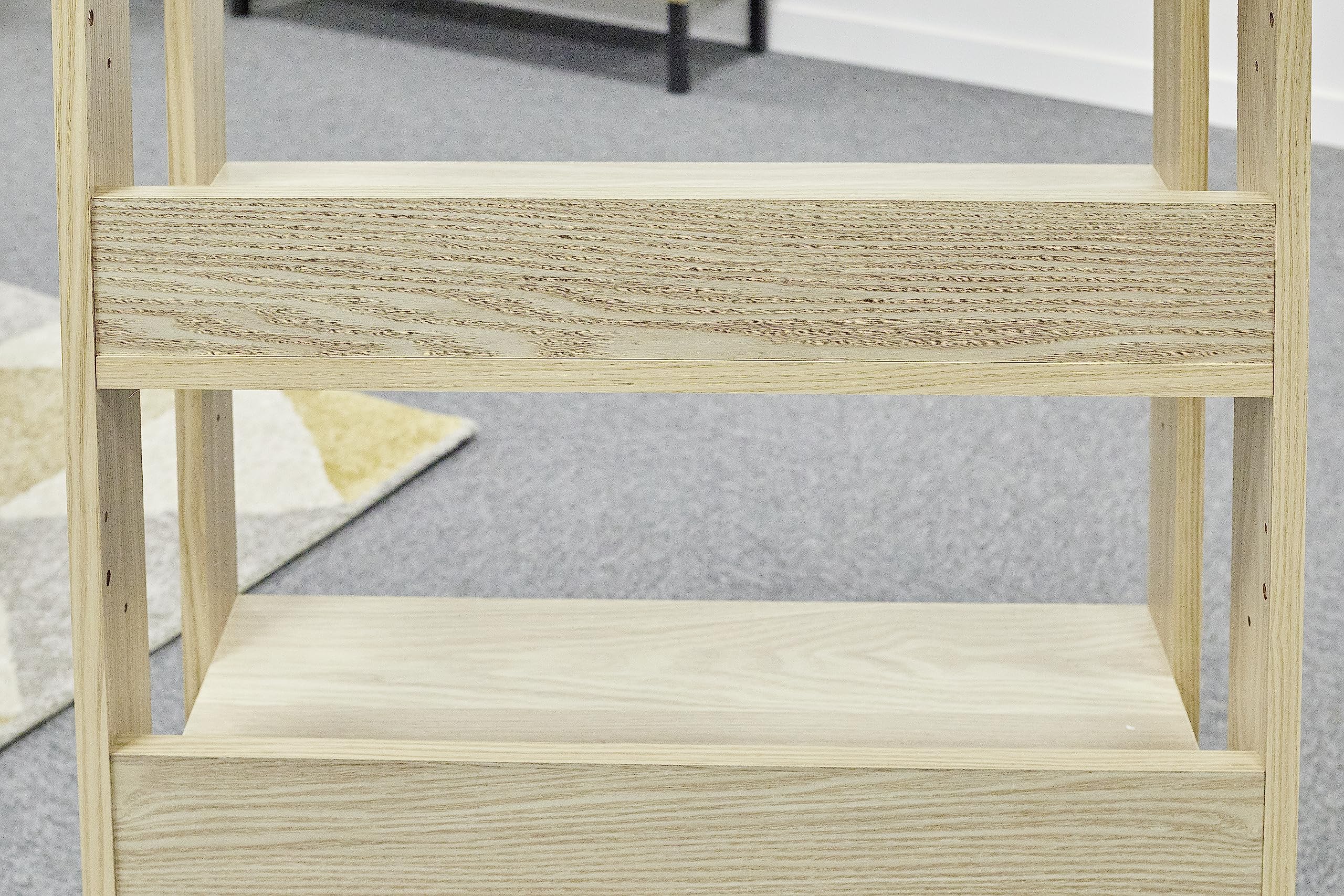 Iris Ohyama, Mobile contenitore/Ripiano portaoggetti/Modulo laterale/Piccolo contenitore, Modulare,Design, Ufficio, Casa - Open Wood Rack - OWR-600 - Marrone chiaro