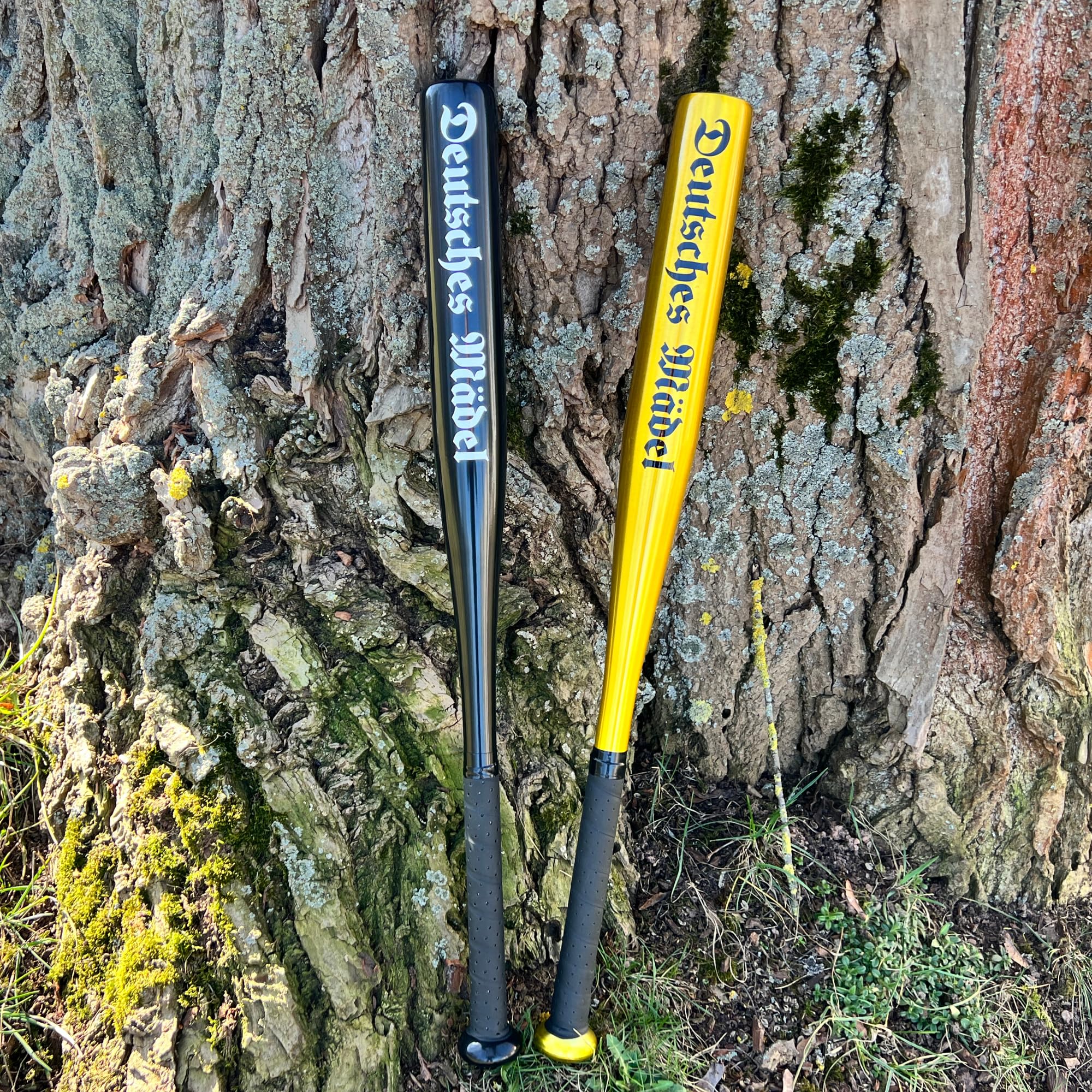Baseballschläger Deutsches Mädel aus Aluminium - Solide verarbeitet - Rutschfester Griff - 26 Zoll Alu Softball Schläger