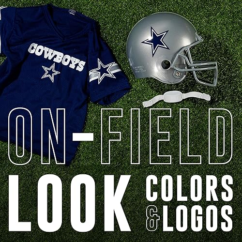 Miniatura 2 de Franklin Sports - Conjunto de casco y camiseta de fútbol americano para niños, disfraz de uniforme de fútbol americano juvenil, casco, jersey, correa