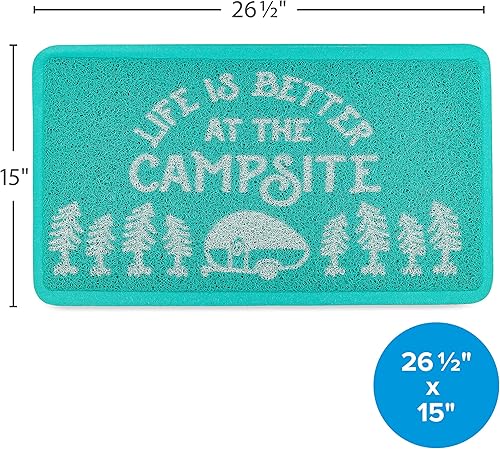 Miniatura 4 de Camco Life is Better at The Campsite Alfombrilla de bienvenida para interiores y exteriores