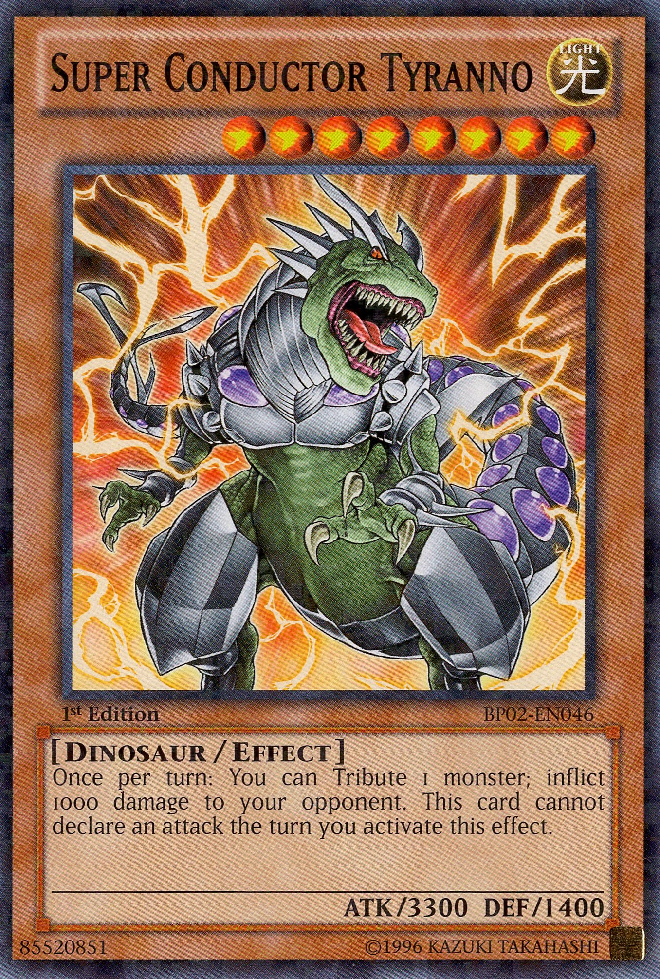 超伝導恐獣　レリーフ　ARS10　Super Conductor Tyranno Amazon.com: YU-GI-OH! - Super Conductor Tyranno (BP02-EN046