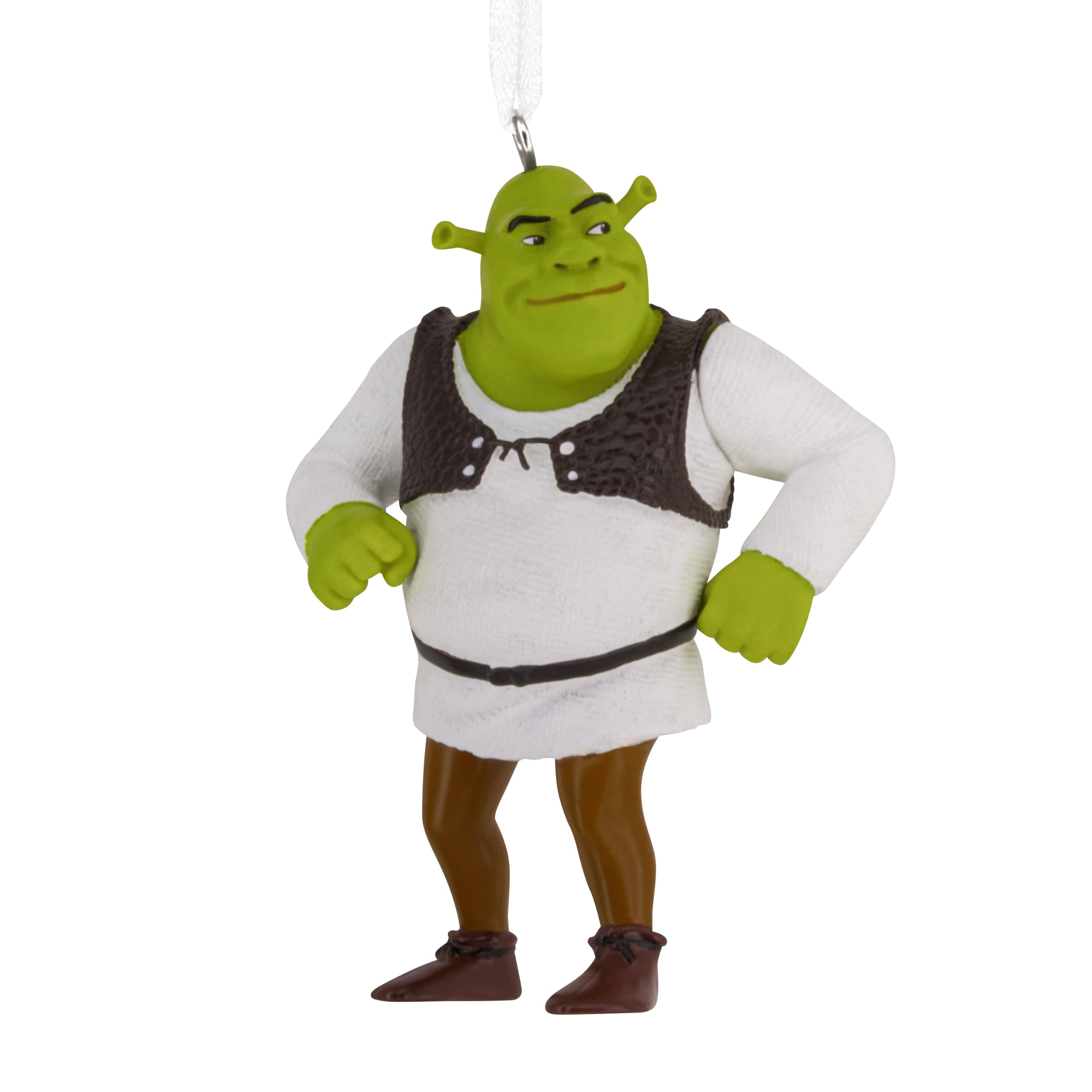 Hallmark White/Brown Collectable Shrek Figurine Hanging Ornament