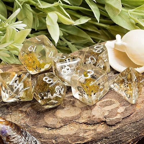 DND - Juego de dados poliédricos de resina familiar de tortuga bebé azul salvia para mazmorras y dragones RPG mesa TTRPG (azul tortuga bebé)