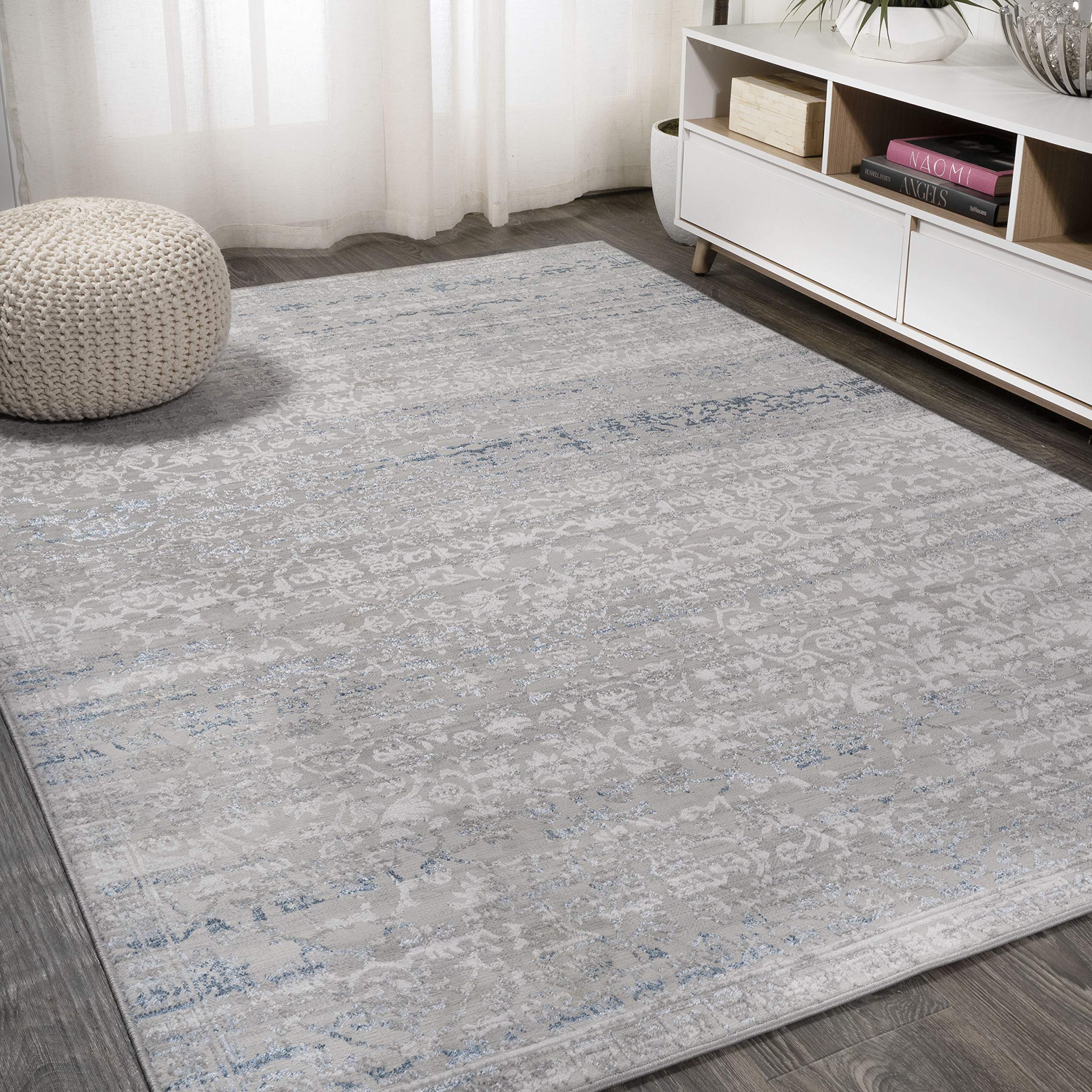 gray and blue area rug similar 