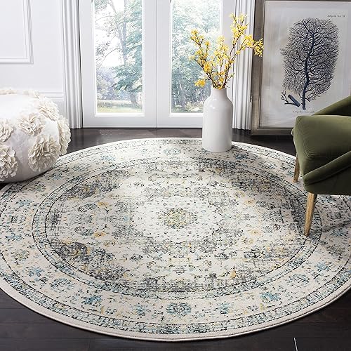 Safavieh Evoke (Colección EVK220B) - Alfombra oriental vintage gris y dorada