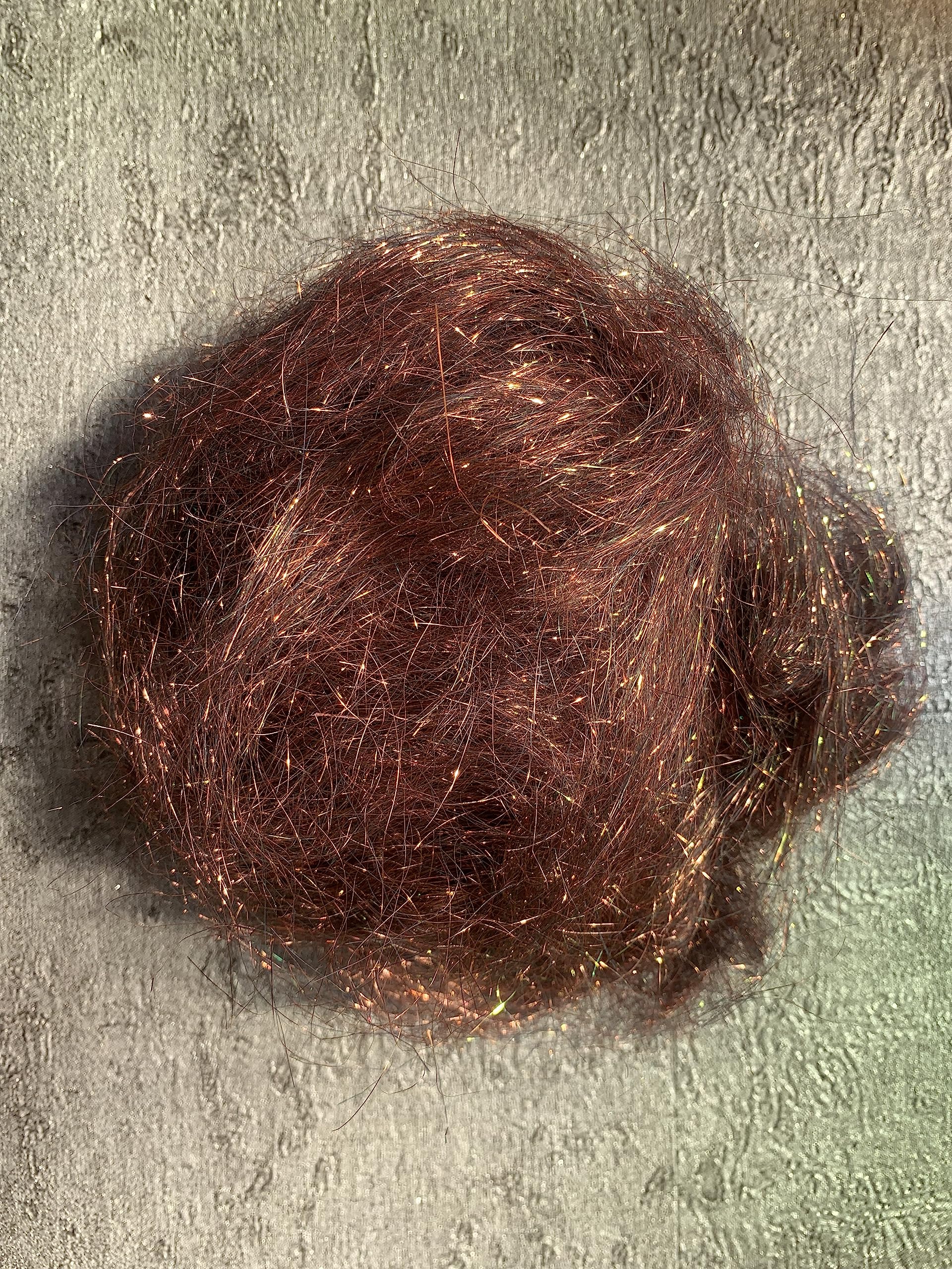 Angelina Fibre, Shimming Fibre, Heat Fixing, Fuseable, Spinnable, Felting, Crafts, Fly Fishing (Copper)