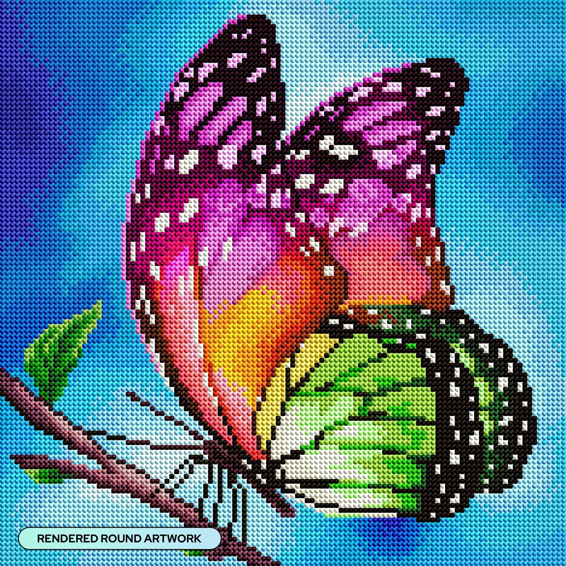 Amazon.com: DIAMOND ART CLUB Watercolor Butterfly Diamond Painting