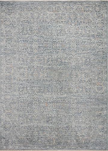 Miniatura 2 de Loloi Angela Rose x Blake Collection BLA-03 - Alfombra rectangular de 7 pies 10 pulgadas x 10 pies 2 pulgadas, denimgris pardo