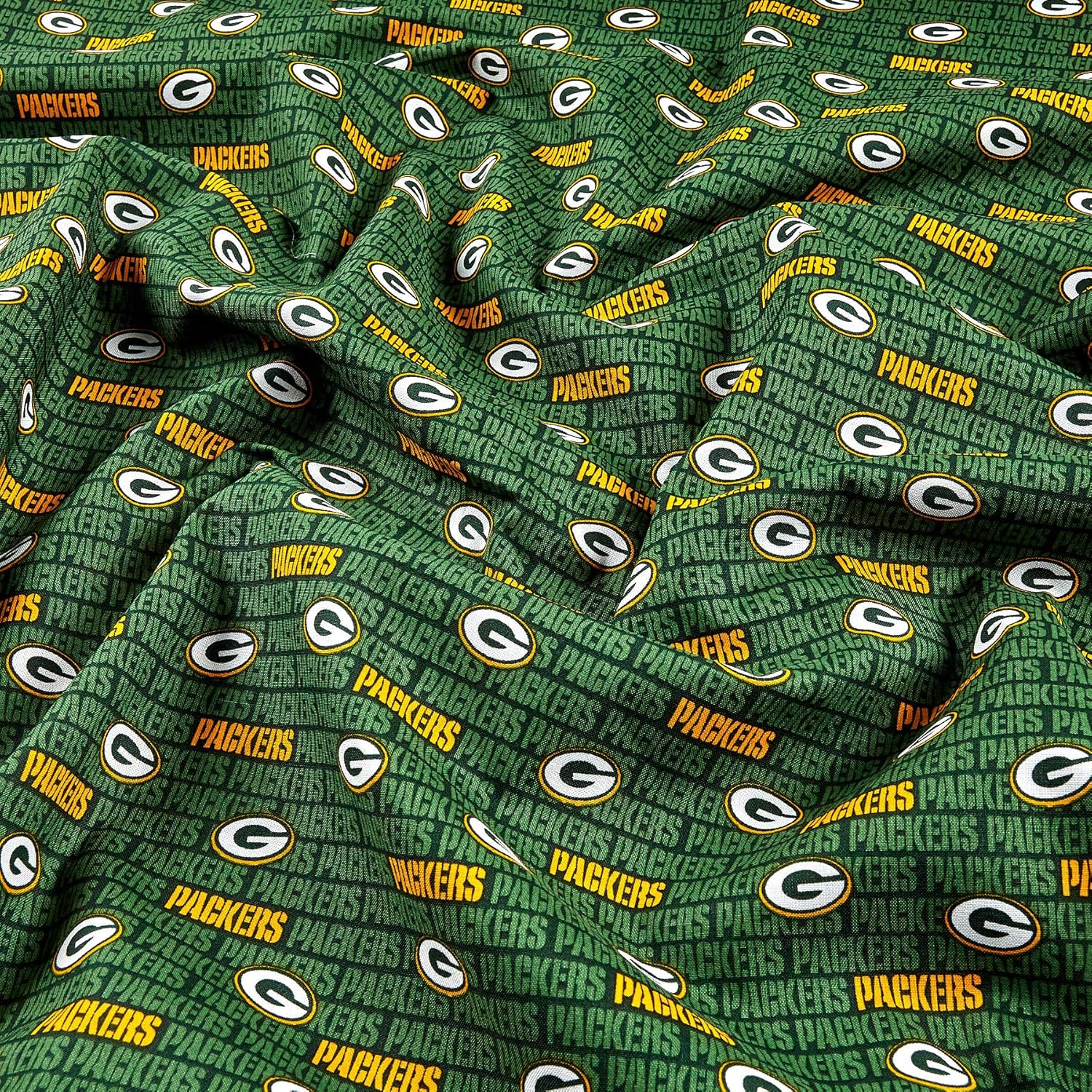 Traditions NFL Cotton Broadcloth Bay Packers Mini Green, Fabric by the Yard : Sports & Outdoors