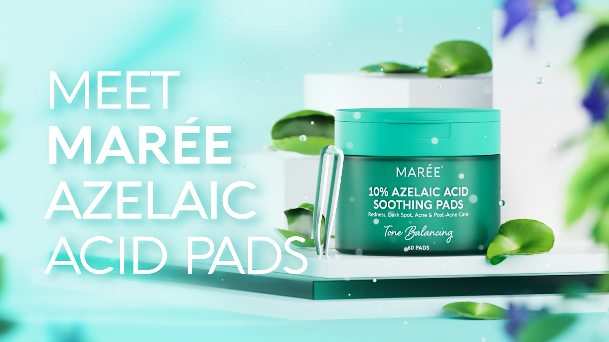 Amazon.com: MAREE Azelaic Acid Acne Clearing Pads – Exfoliating