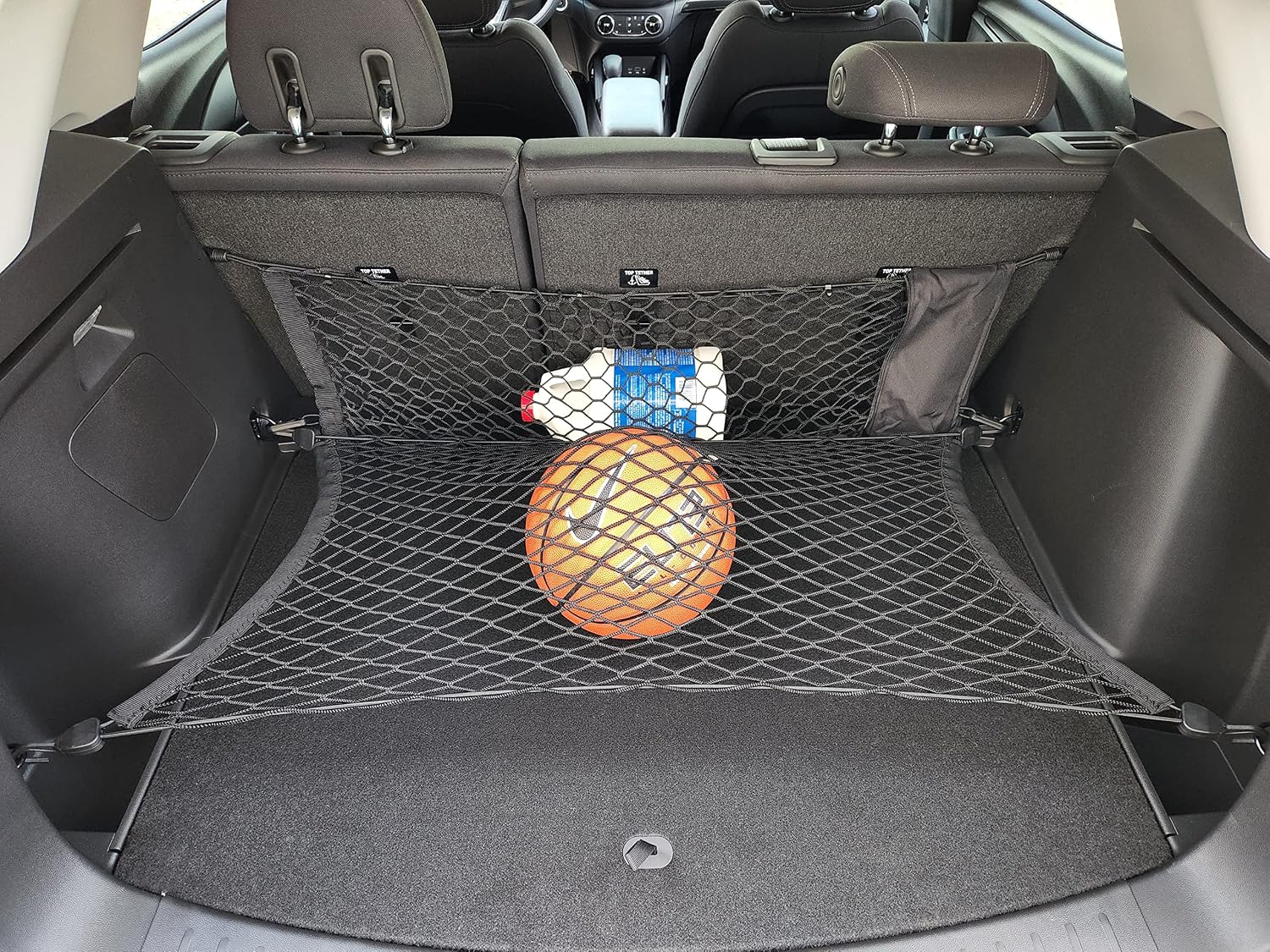 Back Seat + Floor Style Automotive Elastic Trunk Cargo Net