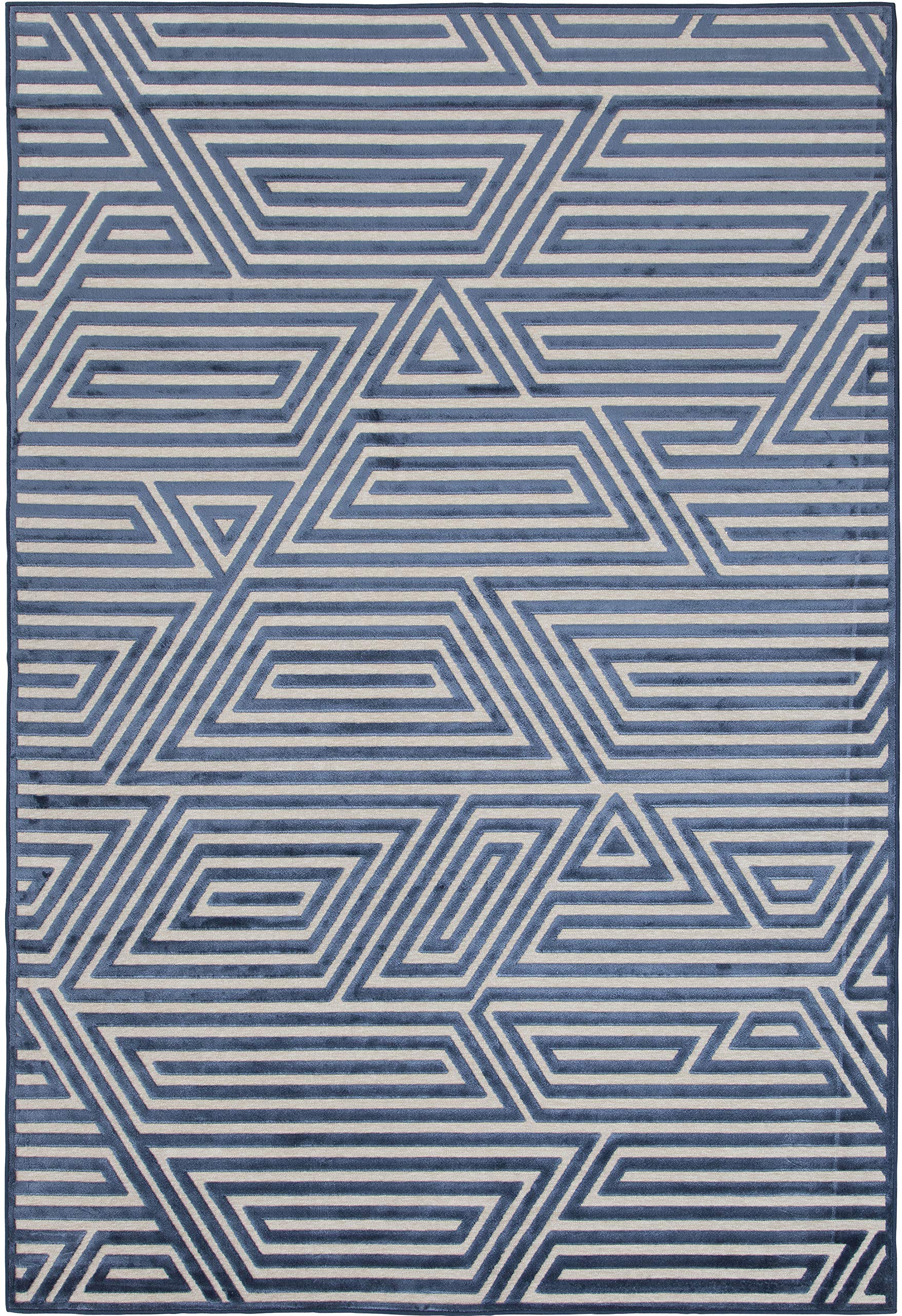 GOWE Orbit Blue Area Rug 5x8