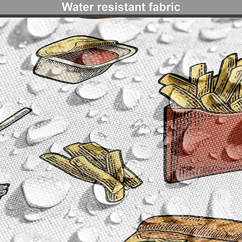 Vista 176 de Ambesonne - Tela multicolor con estampado digital por yarda Aqua Multicolor