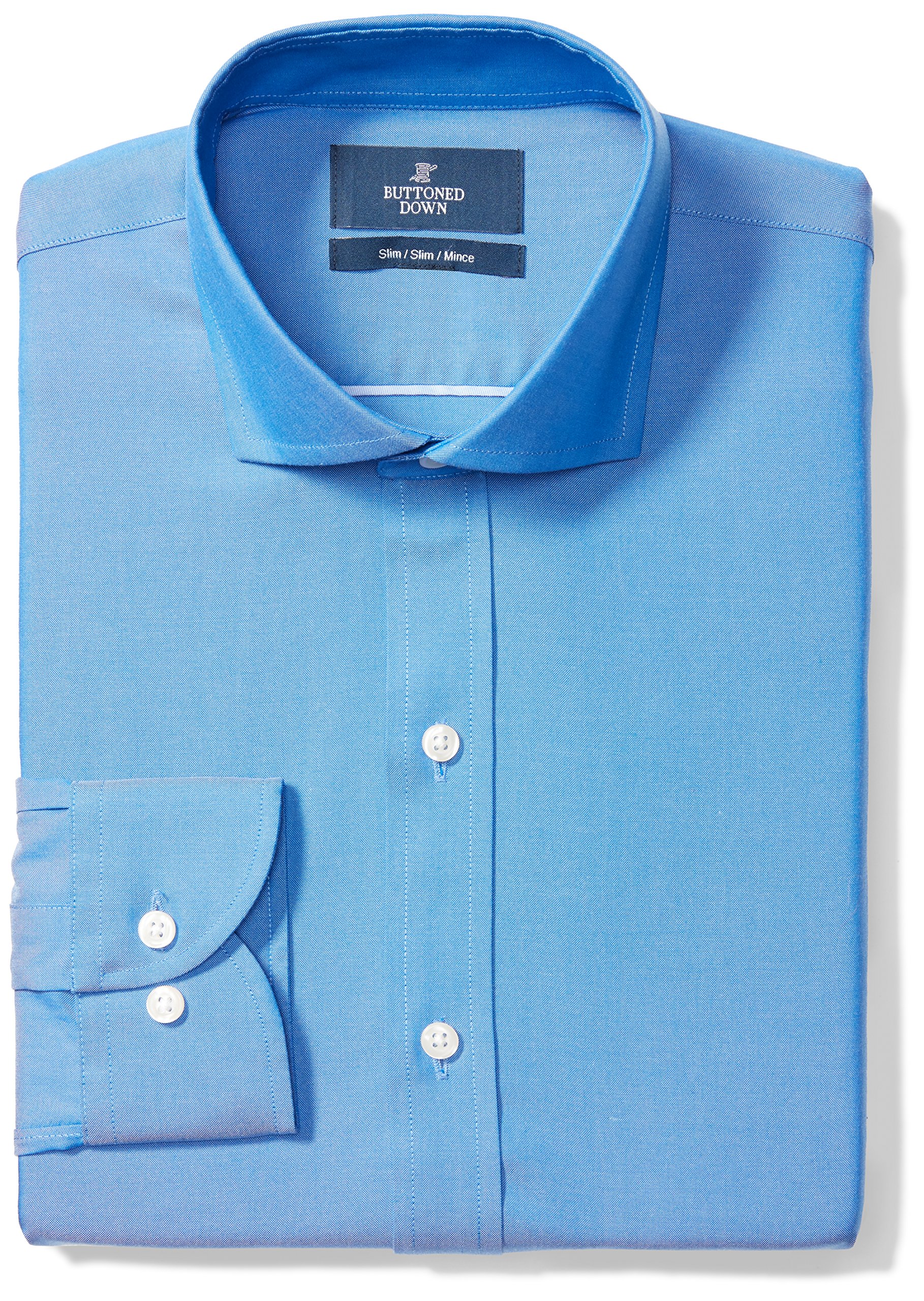 Buttoned Down Mens Slim Fit Cutaway Collar Solid Pinpoint Dress |  Desertcart QATAR
