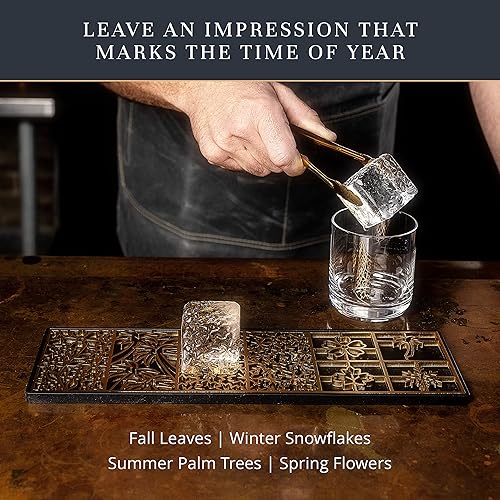 Miniatura 5 de Bandeja de diseño transparente para hacer cubitos de hielo  Moldes de hielo modernos para bourbon y cócteles en 5 segundos  Sello de cubo de molde