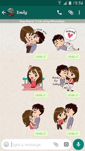 Sweet Couple Packs For WhatsApp - WAStickerApp