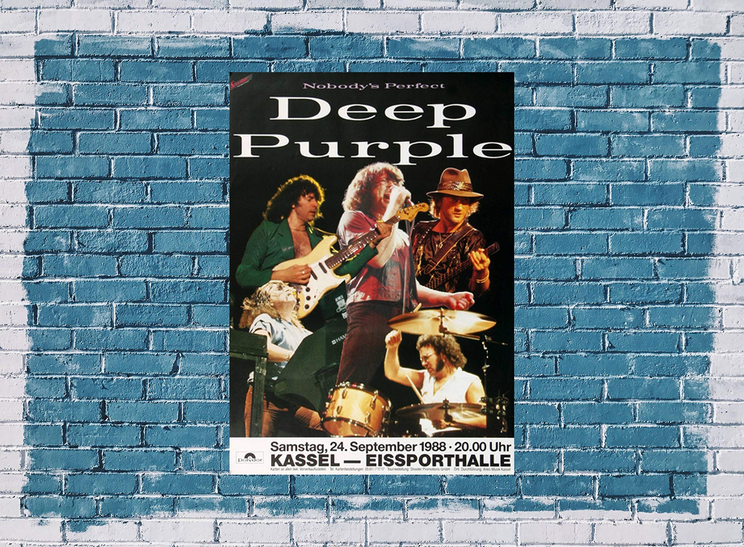 Deep Purple - Nobody is Perfect, Kassel 1988 » Konzertplakat/Premium Poster | Live Konzert Veranstaltung | DIN A1 «