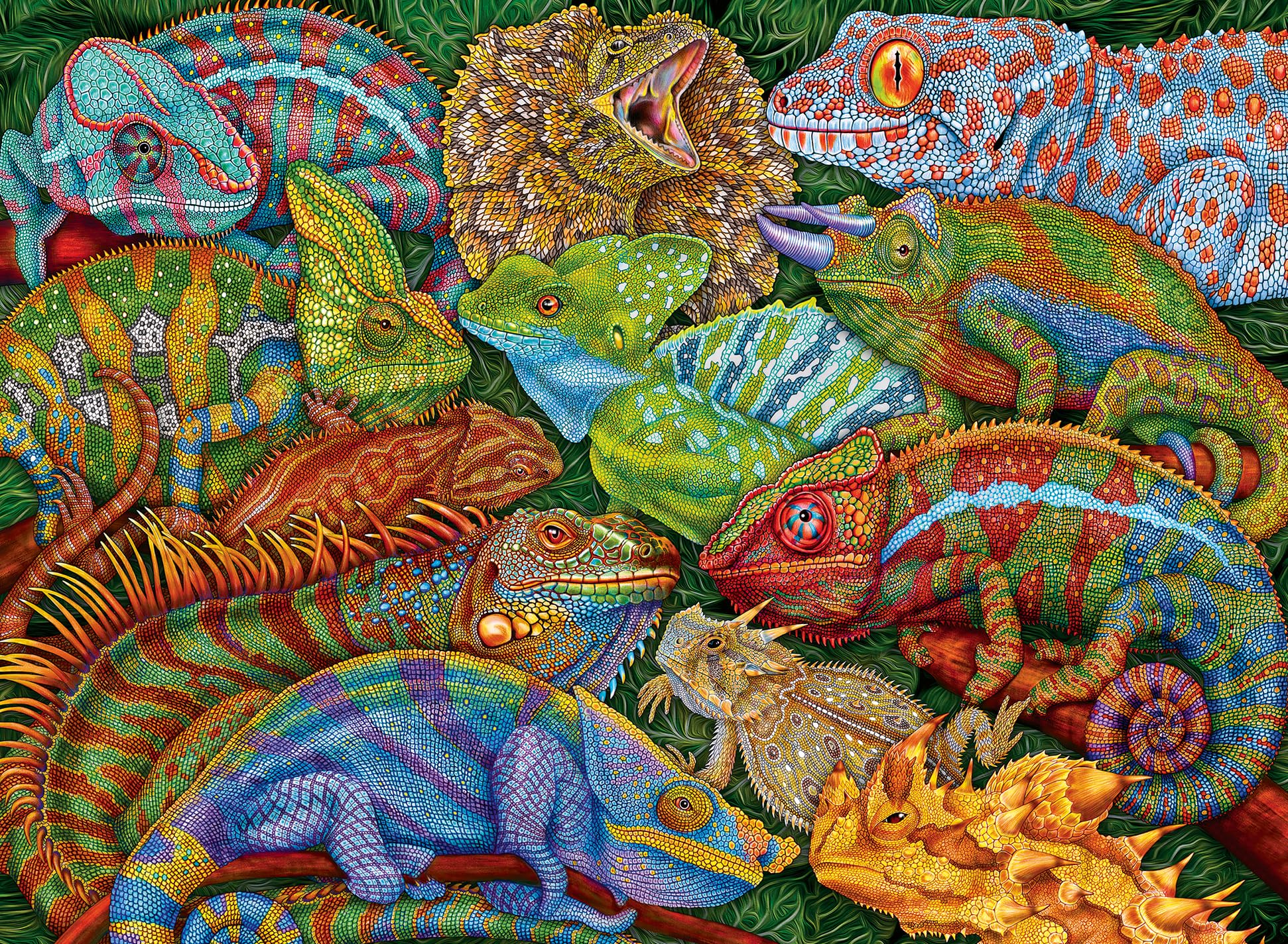 Ravensburger Riveting Reptile Animals - 300 Piece Jigsaw Puzzle for Kids Age 9 Years +, Mehrfarbig, 300 pieces, 49.3 cm x 36.2 cm